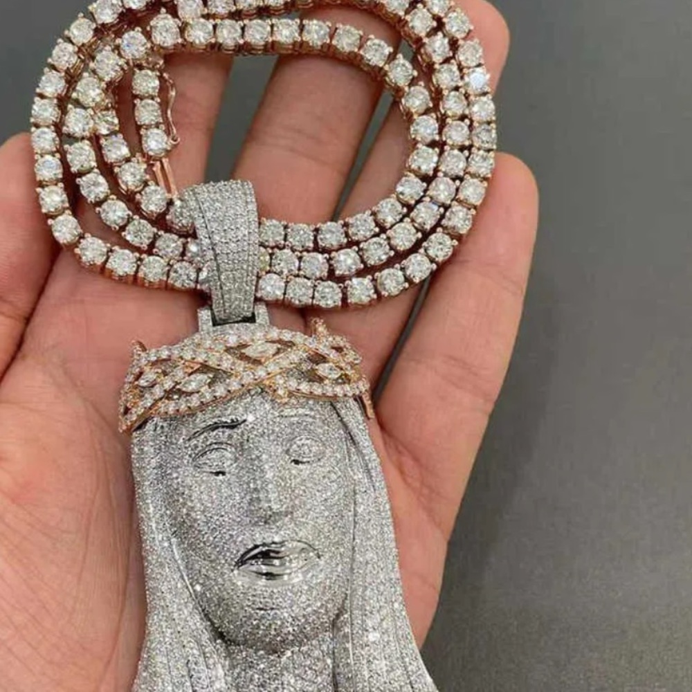 Vvs Jesus Diamond pendent